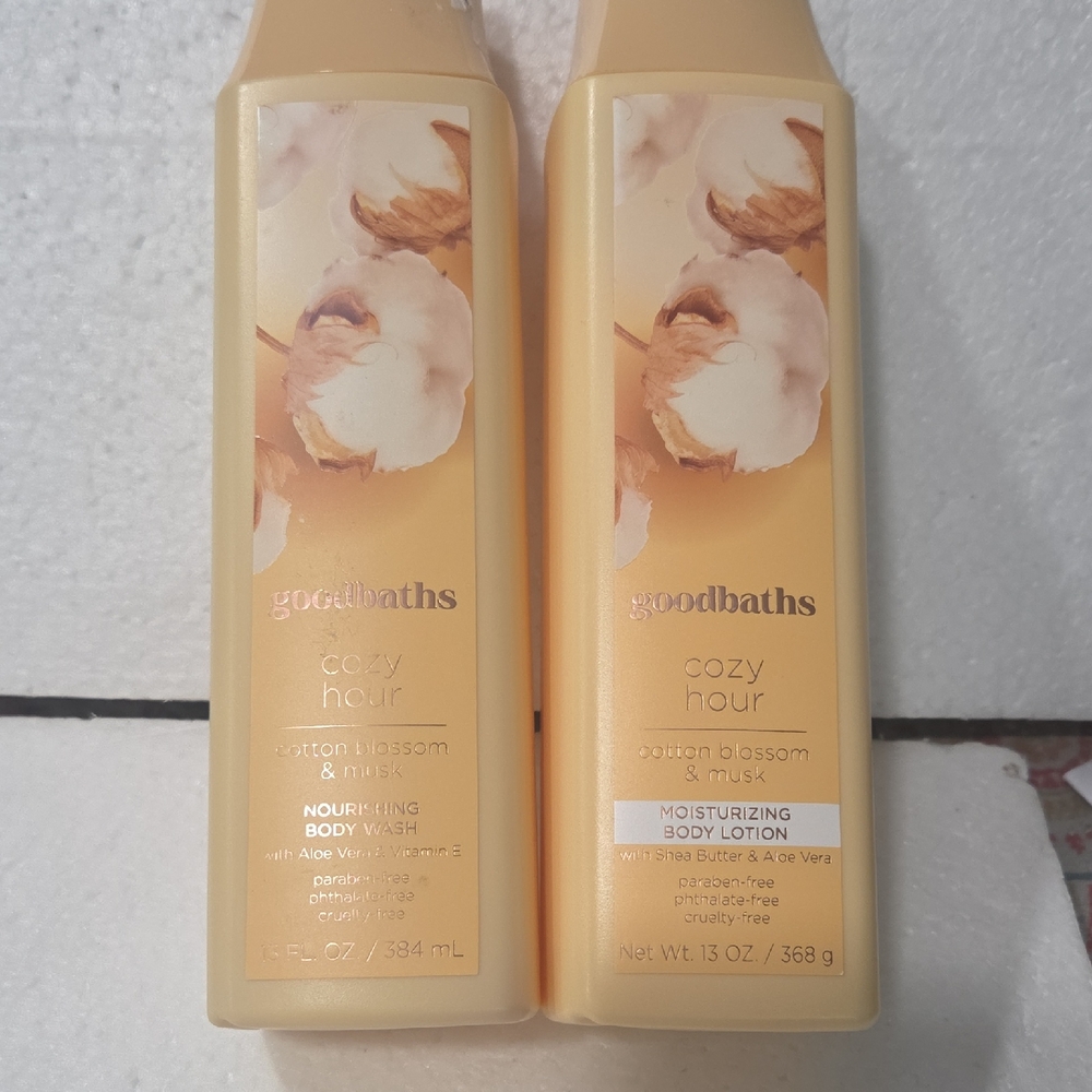 Goodbaths Cotton Blossom & Musk Bidy Wash And Body Lotion